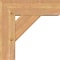 Ekena Millwork Traditional Block Smooth Bracket w/ Offset Brace, Western Red Cedar, 7 1/2"W x 22"D x 22"H BKT0806X22X22TRA05SWR - alternate 3